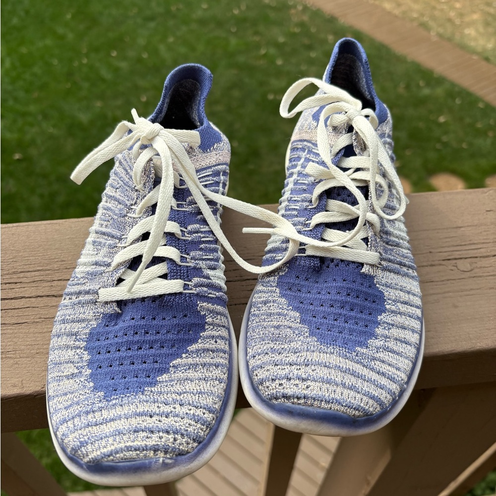 Nike Purple and White Knit Sneakers